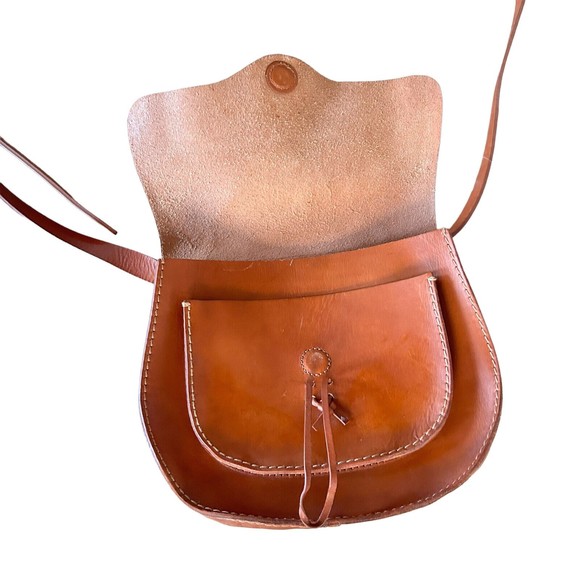 Madewell Leather Bag Crossbody Savannah Saddle Flap Front Brown EUC - Picture 10 of 12